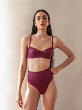 Carregar imagem no visualizador da galeria, Biquíni Búzios Roxo Marsala UV50+ - panou.br
