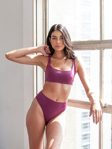 Biquíni Fiji Roxo Marsala UV 50+ - panou.br