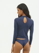 Carregar imagem no visualizador da galeria, Blusa Manga Longa Patacho UV +50 Azul Marinho - panou.br
