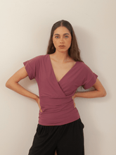 Carregar imagem no visualizador da galeria, Blusa Valência Roxo Marsala UV 50+ - panou.br
