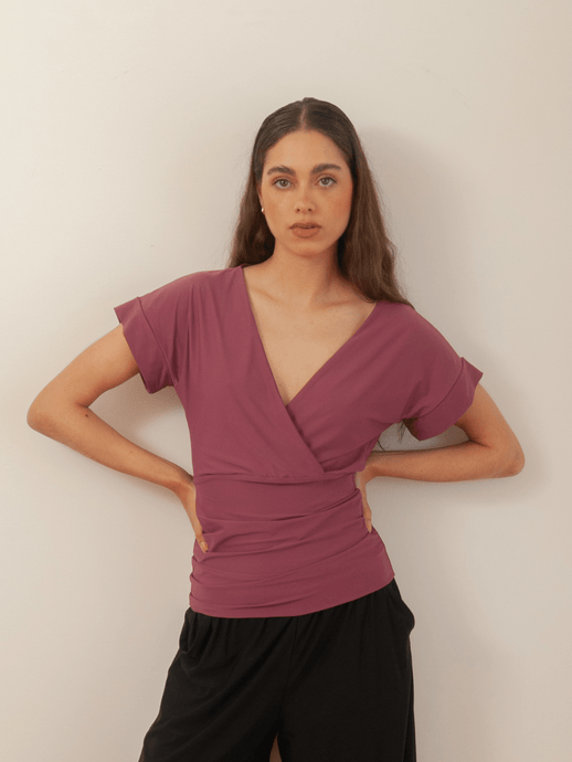 Blusa Valência Roxo Marsala UV 50+ - panou.br