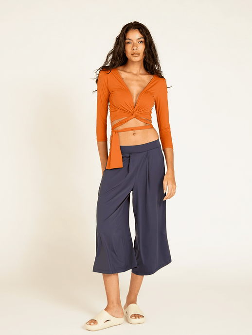 Calça Pantacourt St Tropez Azul Marinho UV +50 - panou.br