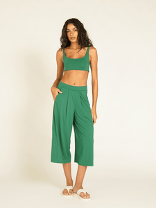 Calça Pantacourt St Tropez Verde Bandeira UV +50 - panou.br
