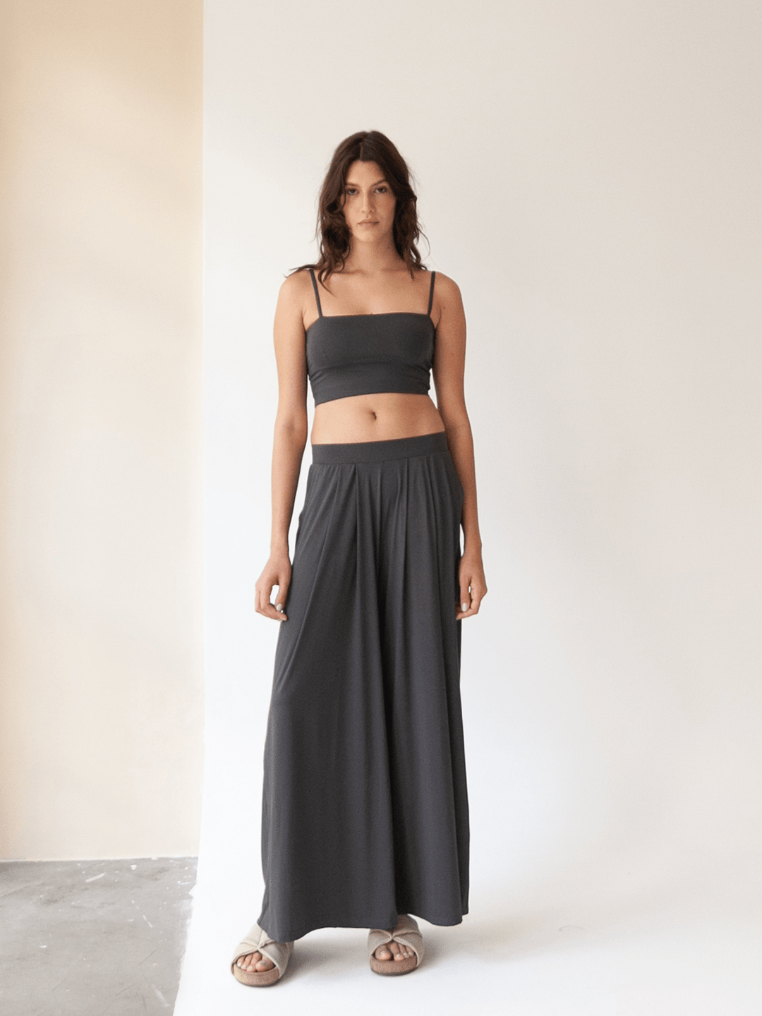 Calça Pantalona Budapeste Cinza Chumbo UV 50+ - panou.br