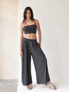 Calça Pantalona Budapeste Cinza Chumbo UV 50+ - panou.br