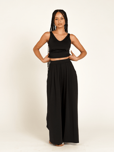 Calça Pantalona Budapeste Preta UV 50+ - panou.br