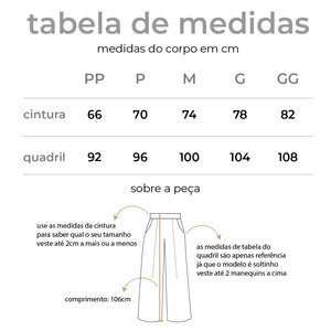 Calça Pantalona Budapeste Preta UV 50+ - panou.br