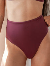 Carregar imagem no visualizador da galeria, Parte de Baixo Biquíni Búzios Roxo Marsala UV50+ - panou.br
