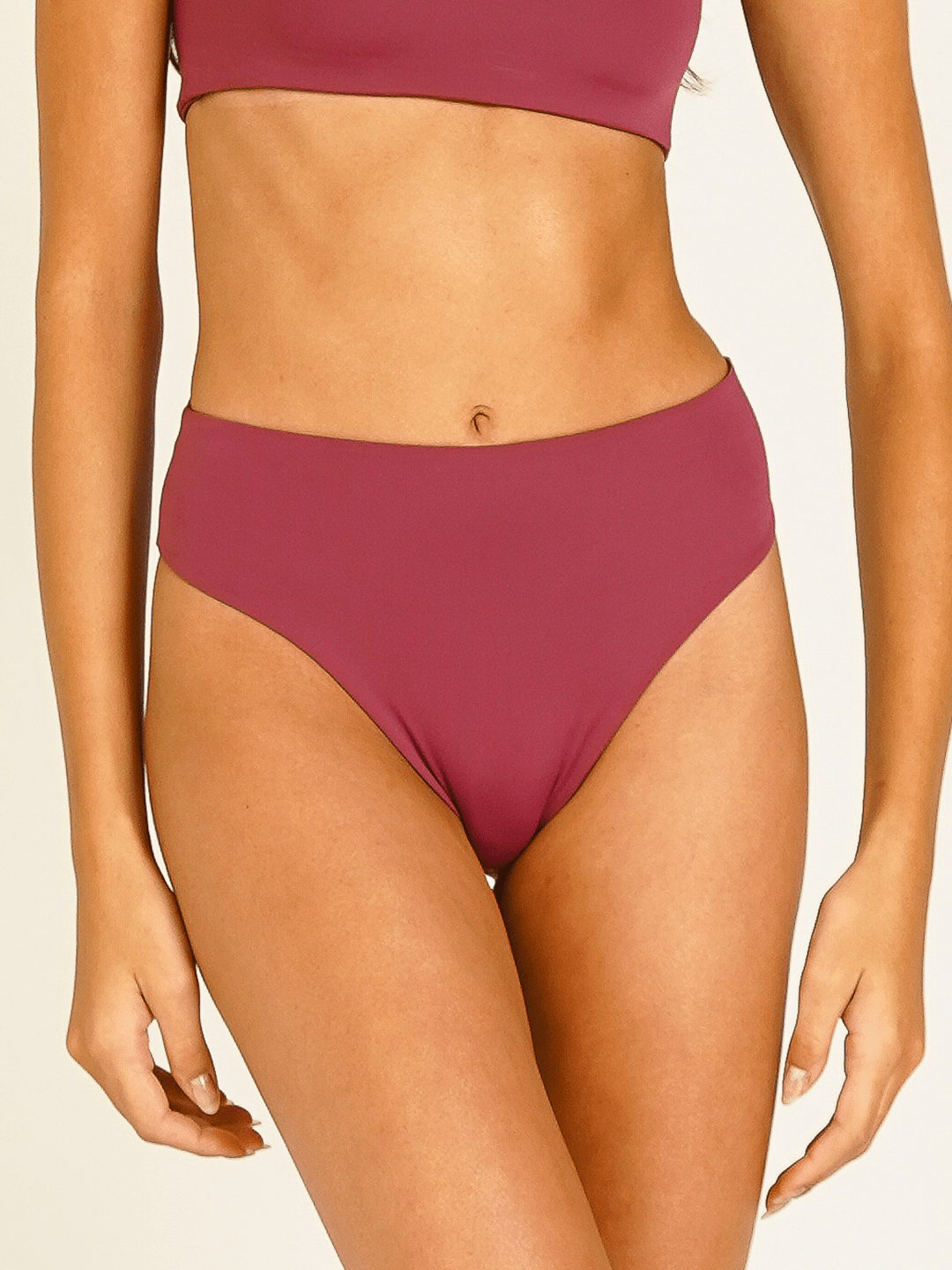 Parte de Baixo Biquíni Fiji Roxo Marsala UV50+ - panou.br