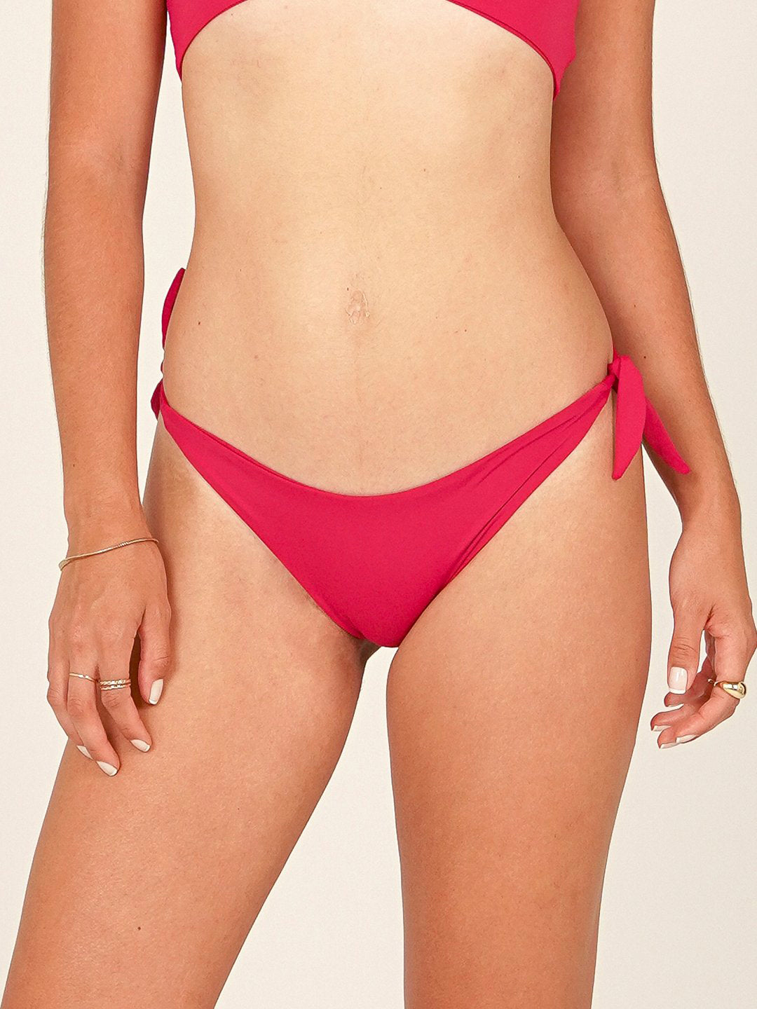 Parte de Baixo Biquini Menorca Rosa Cereja UV 50+