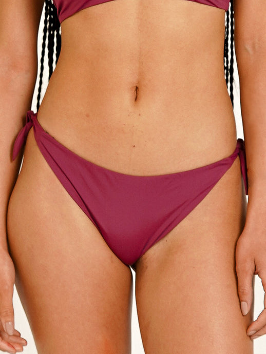 Parte de Baixo Biquíni Menorca Roxo Marsala UV 50+ - panou.br