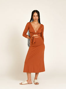 Saia Paris Marrom Camelo UV 50+ - panou.br