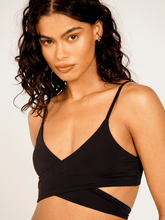 Carregar imagem no visualizador da galeria, Top Biquíni Canárias Preto UV50+ - panou.br
