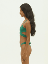 Carregar imagem no visualizador da galeria, Top Biquíni Canárias Verde Bandeira UV50+ - panou.br
