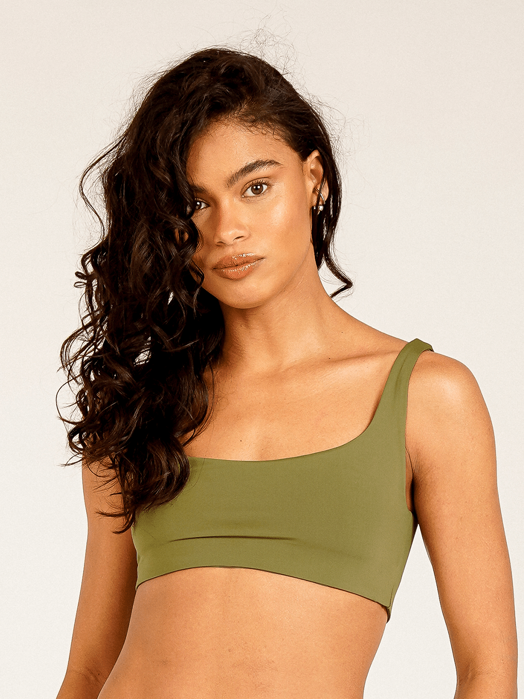 Top Biquíni Fiji Verde Alcaparra UV 50+ - panou.br