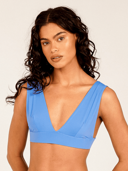 Top Biquíni Santorini Azul Cobalto UV50+ - panou.br