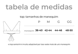 Top Biquíni Santorini Preto UV50+ - panou.br