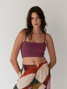 Top Zanzibar Roxo Marsala UV 50+ - panou.br