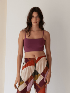 Top Zanzibar Roxo Marsala UV 50+ - panou.br