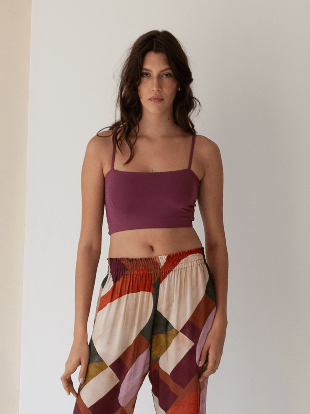 Top Zanzibar Roxo Marsala UV 50+ - panou.br