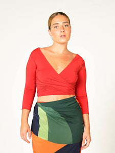 Blusa Cachecouer Moscou UV +50 Vermelha - panou.br