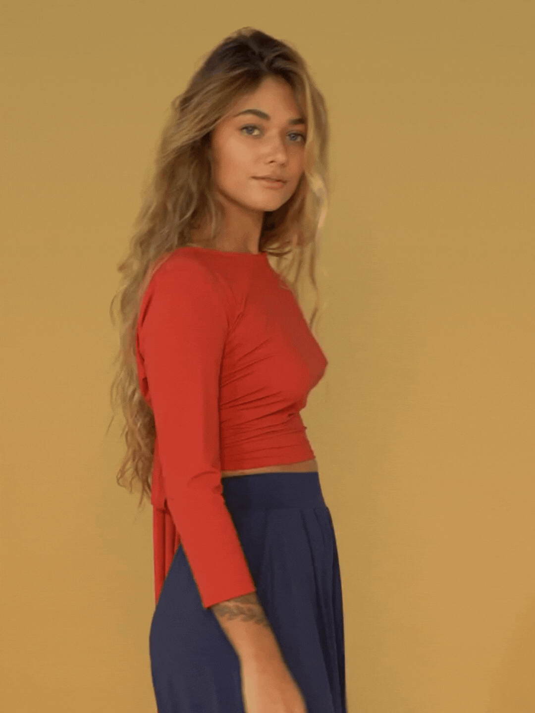 Blusa Cachecouer Moscou UV +50 Vermelha - panou.br