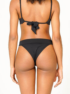 Parte de Baixo Biquíni Santorini Preto UV 50+ - panou.br