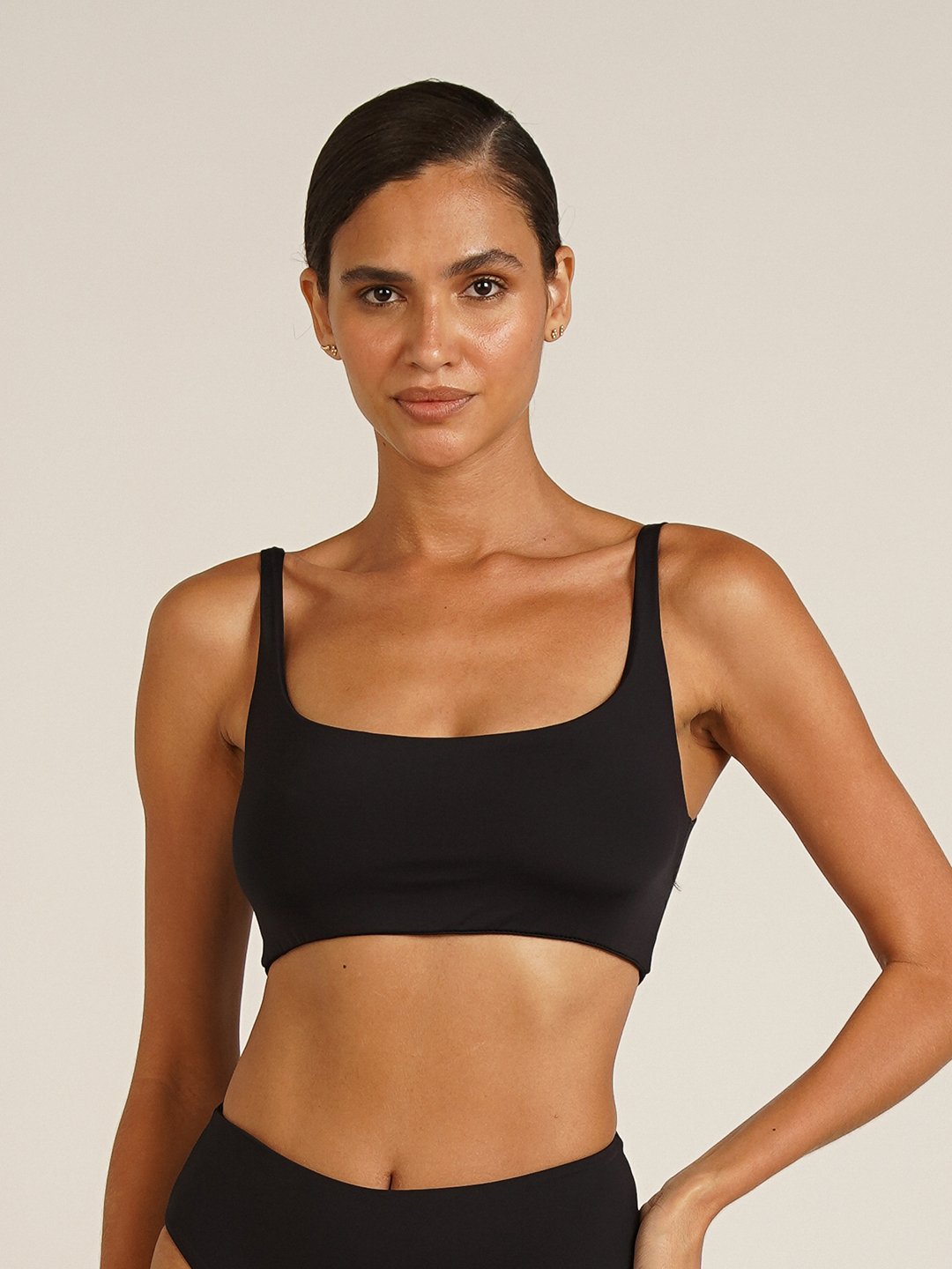 Top Biquíni Fiji Preto UV 50+ Panou