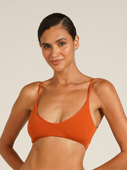 Top Biquini Menorca Laranja Ocre UV 50+ - panou.br