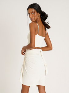 Saia Pareô Bodrum Off White (proteção UV 50+)